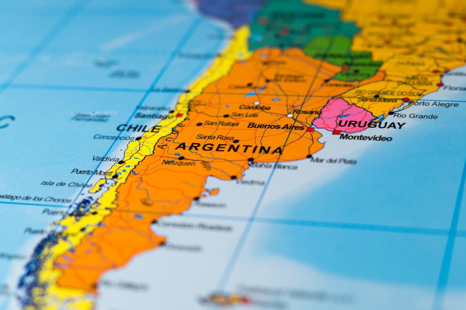 Mapa da Argentina