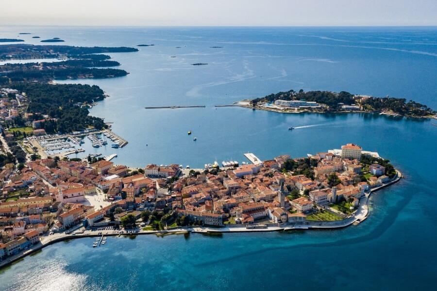Porec from the Aerial View
