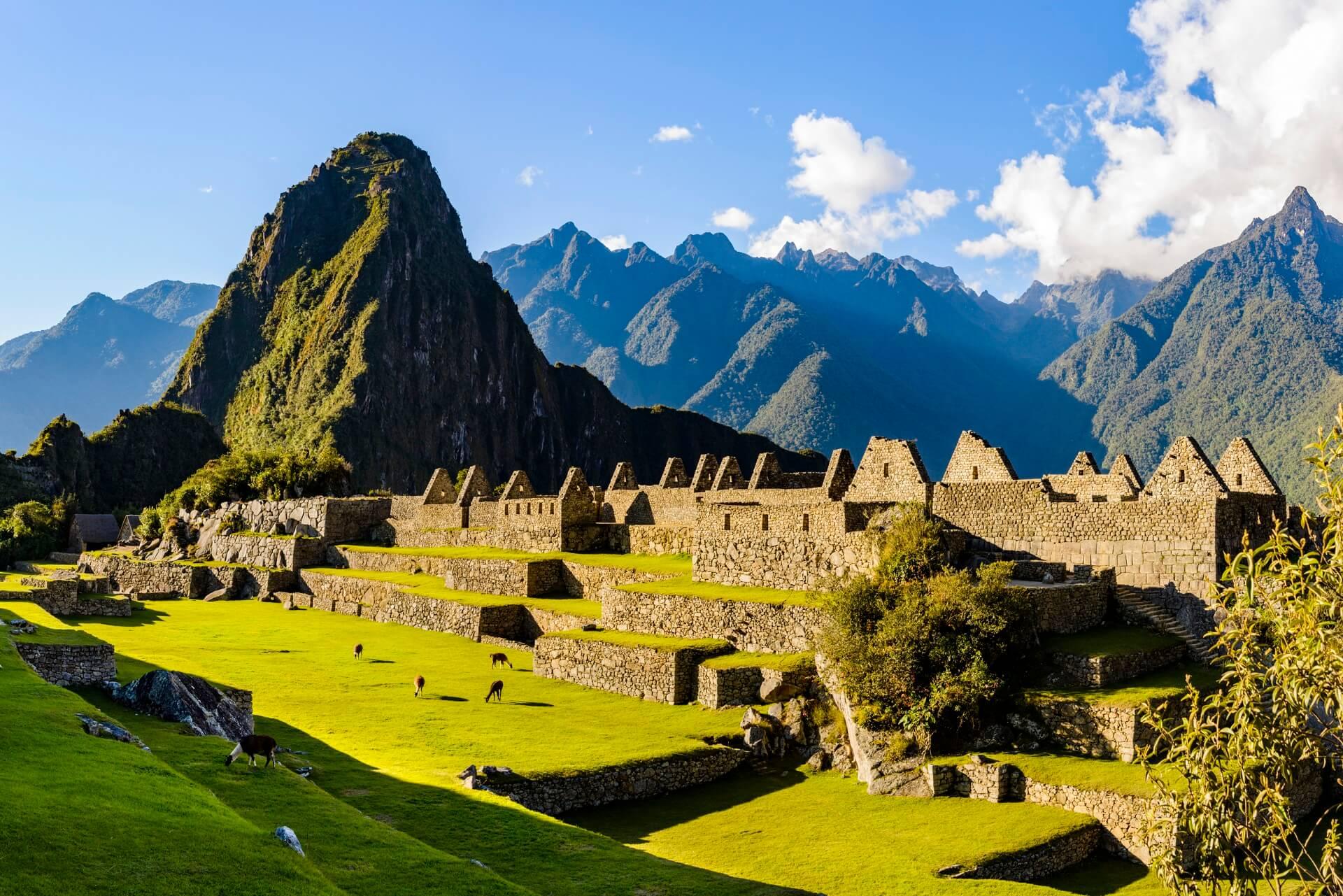 Machu Picchu ruins site in Peru, South America