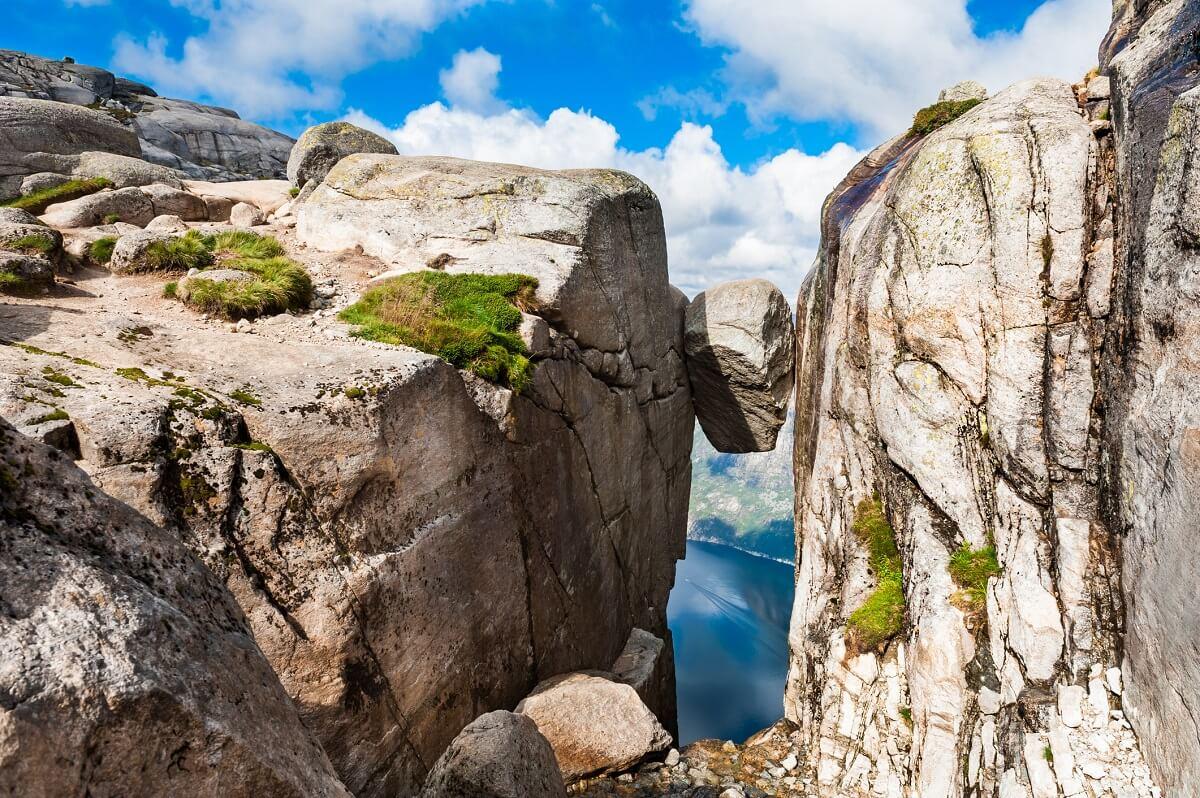 The Kjeragbolten in Norway