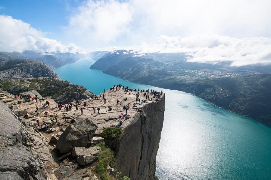 The Preikestolen in Norway