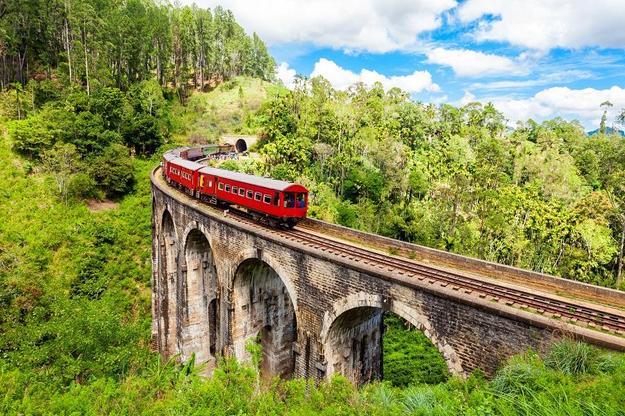 Nine Arches Bridge in Ella, Sri Lanka