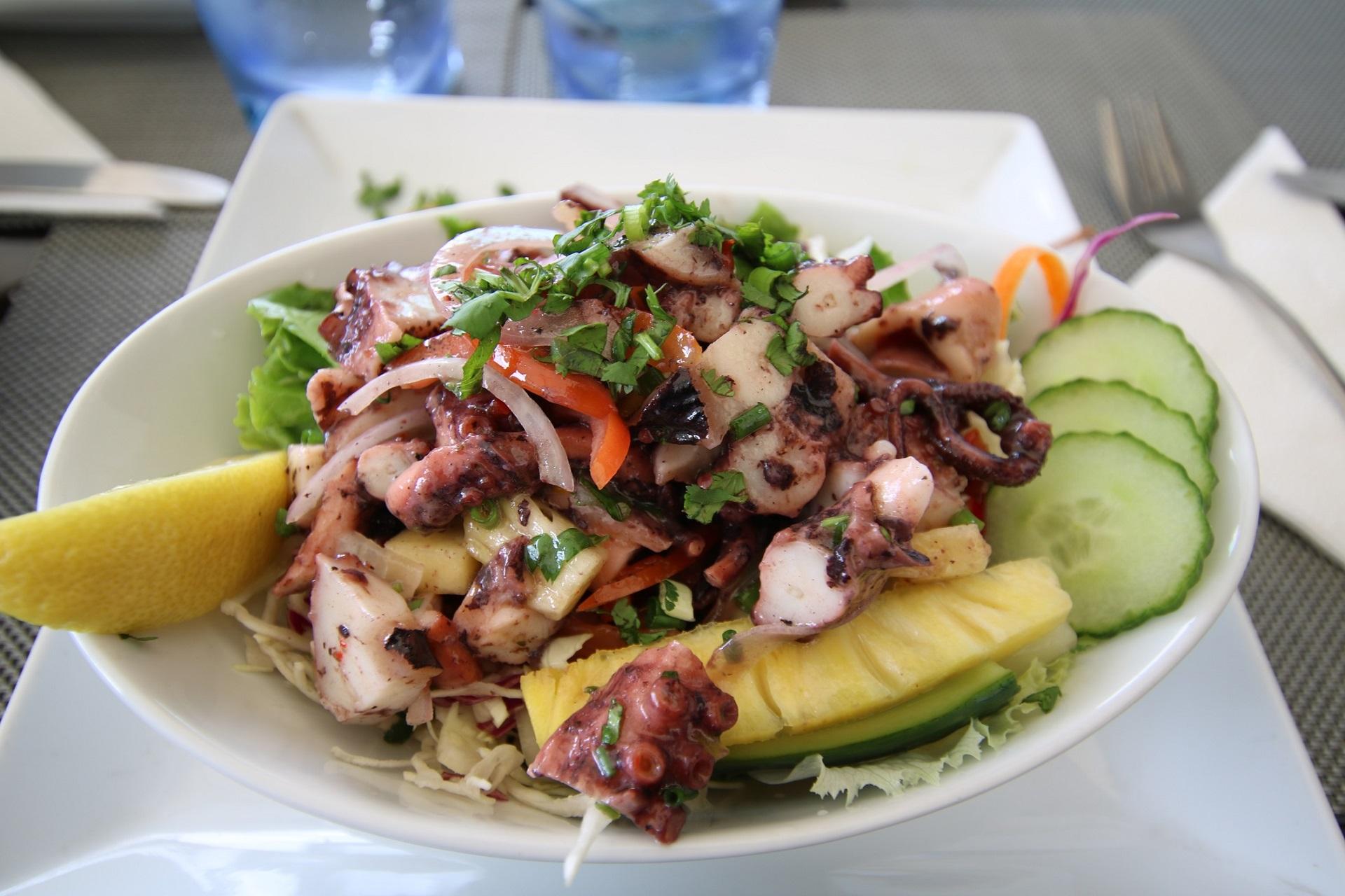 Fish dish in Mauritius