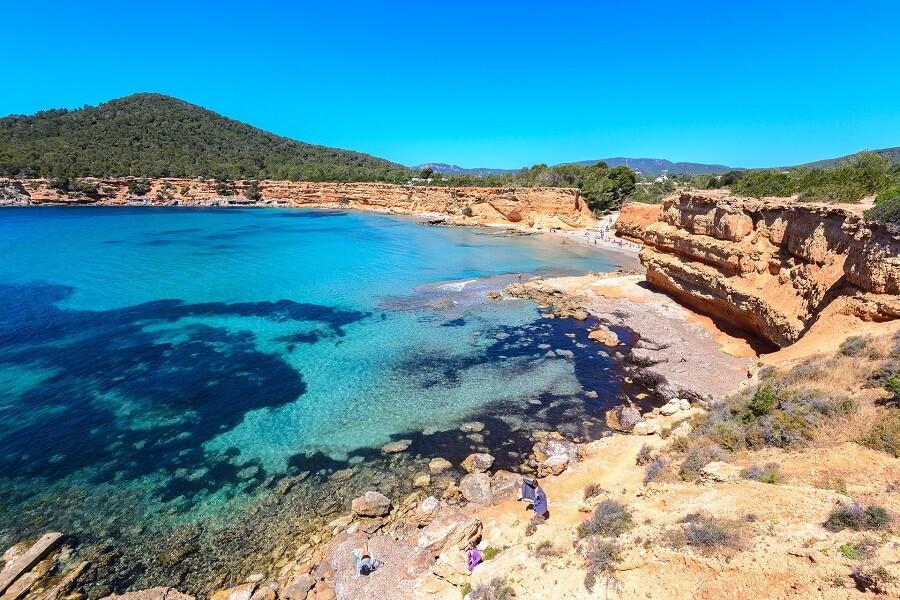 Sa Caleta beach in Ibiza