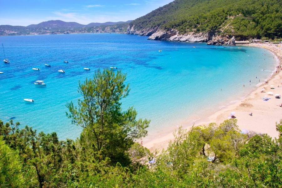 Ibiza Cala de Sant Vicent beach turquoise water