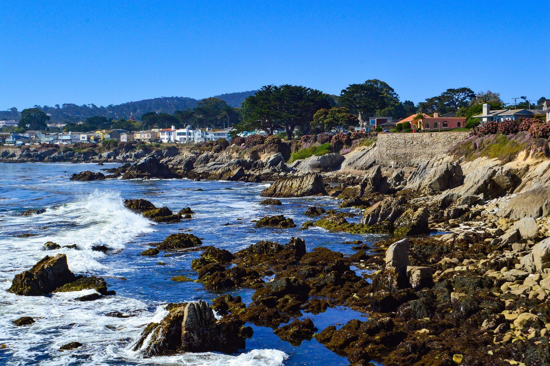 The view of Monterey Bay and the sea is breathtakingly beautiful