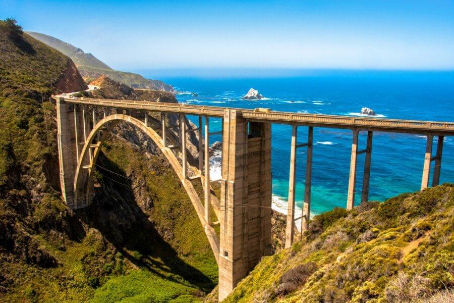 Bixby Bridge. Highlight of the California Road Trip