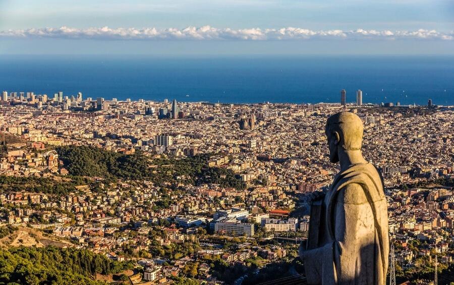 Vista de Barcelona do Tibidabo