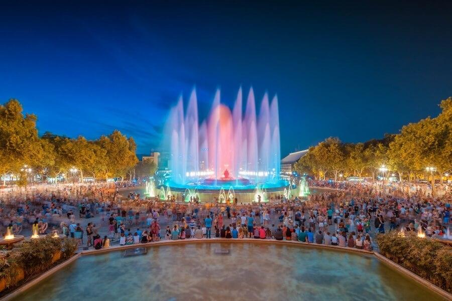 Fonte mágica em Barcelona