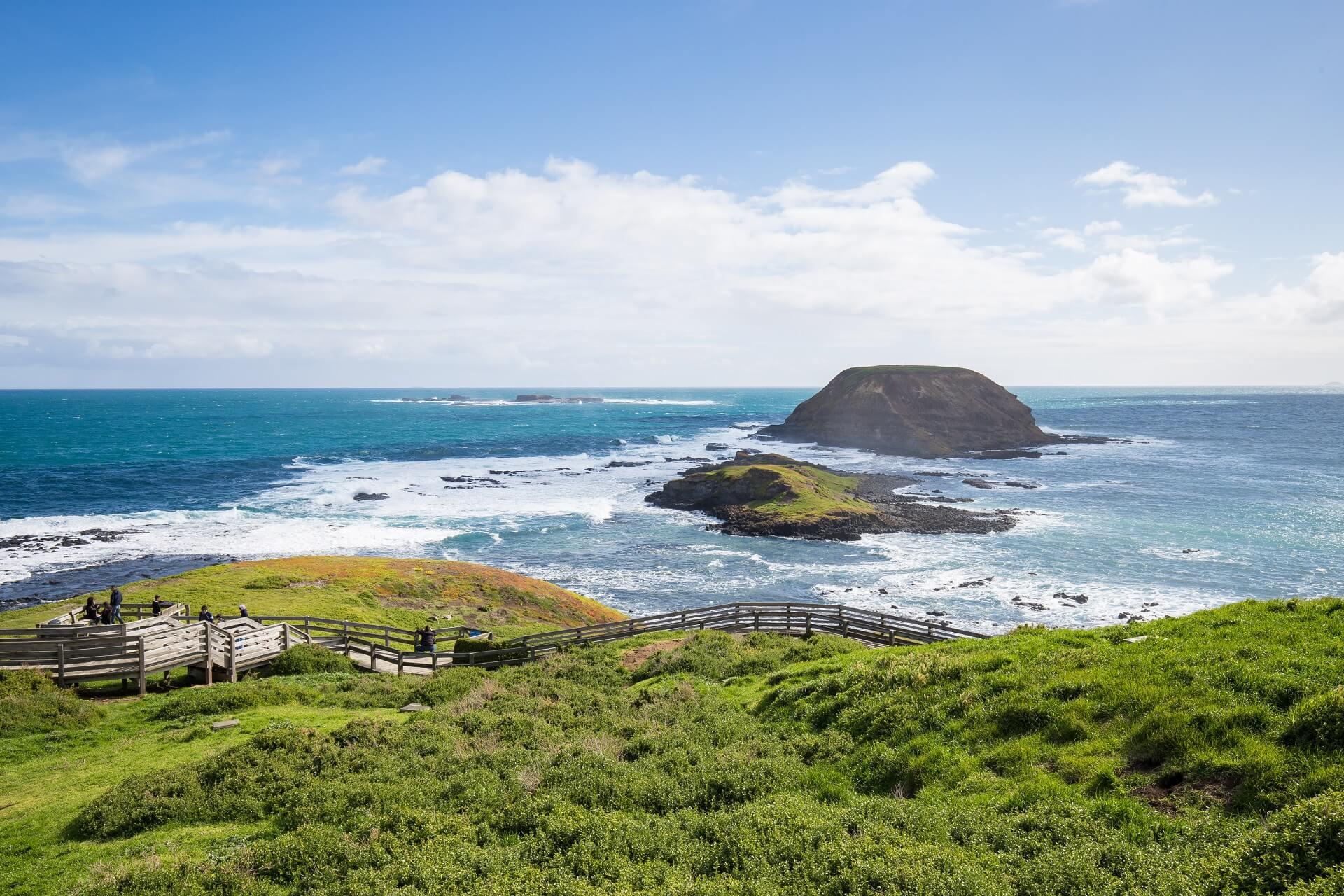 The Nobbies in front of Phillip Island