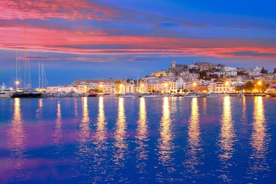 Ibiza Town at Sunset