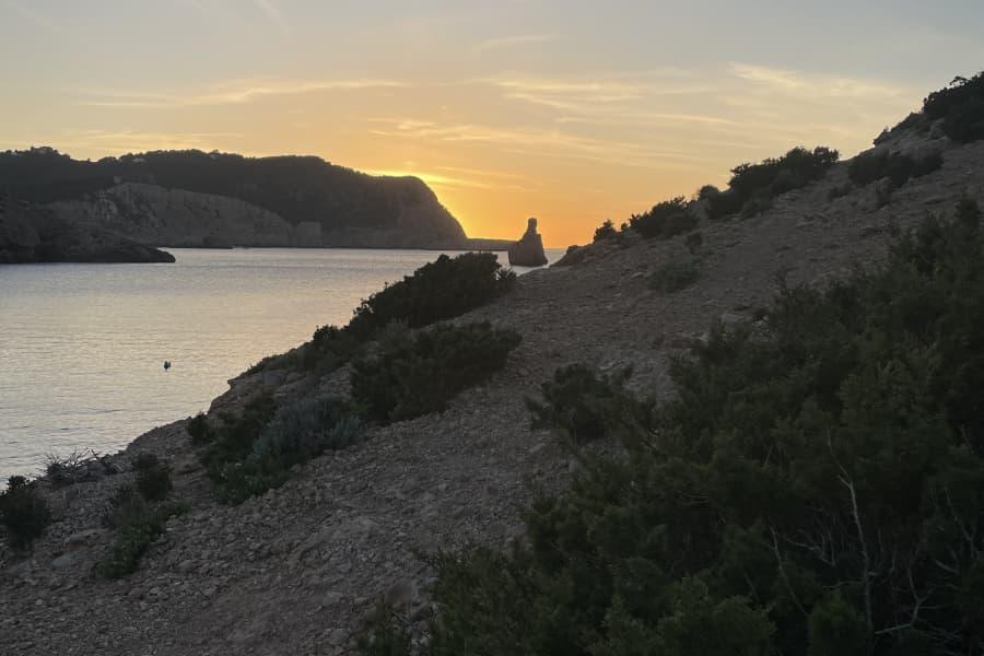 Sunset at Cala Benirrás