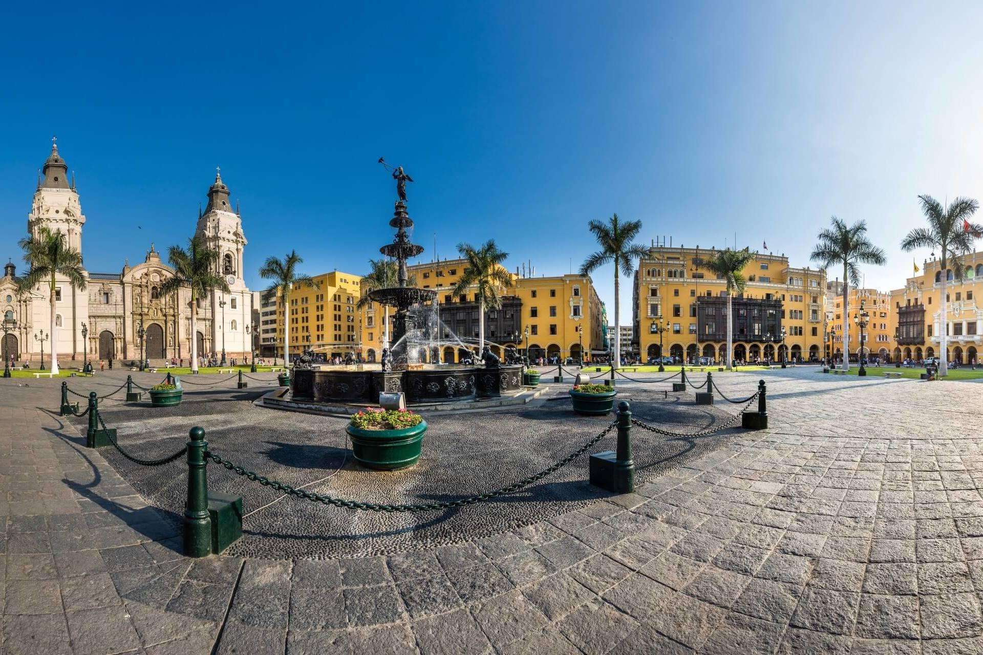 Plaza de Armas in Lima, Peru, South America