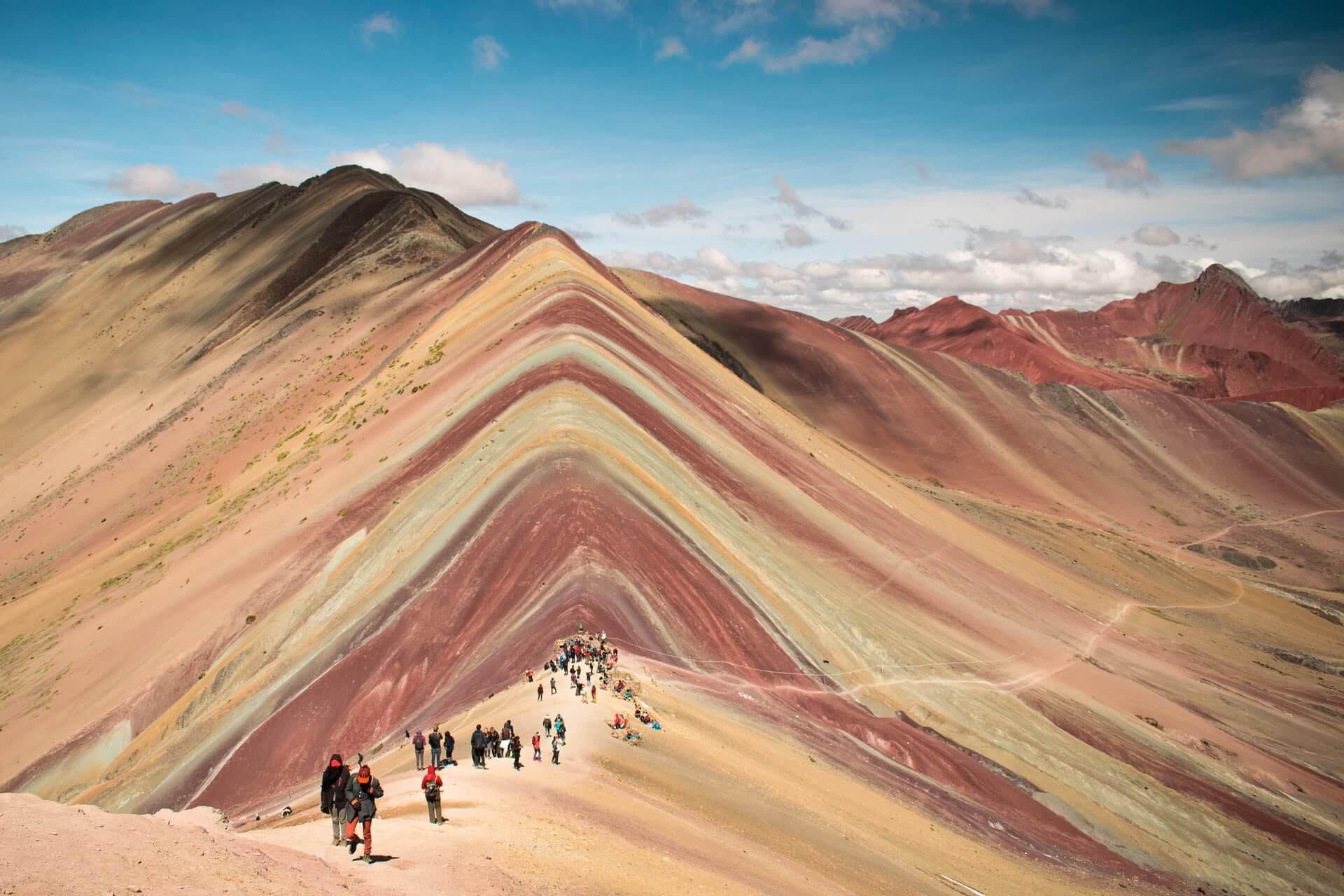 Rainbow Mountain in Cusco, Peru, South America