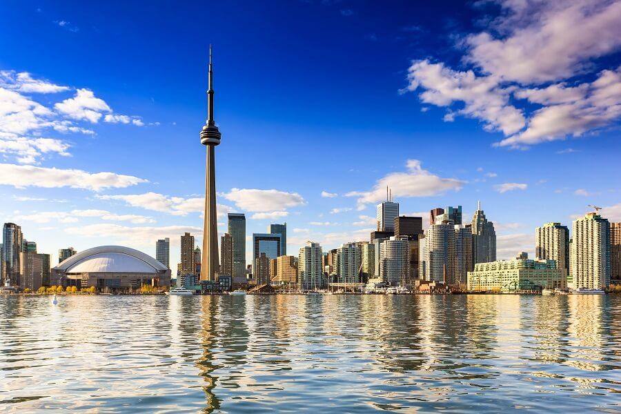 The skyline of Toronto, Ontario, Canada
