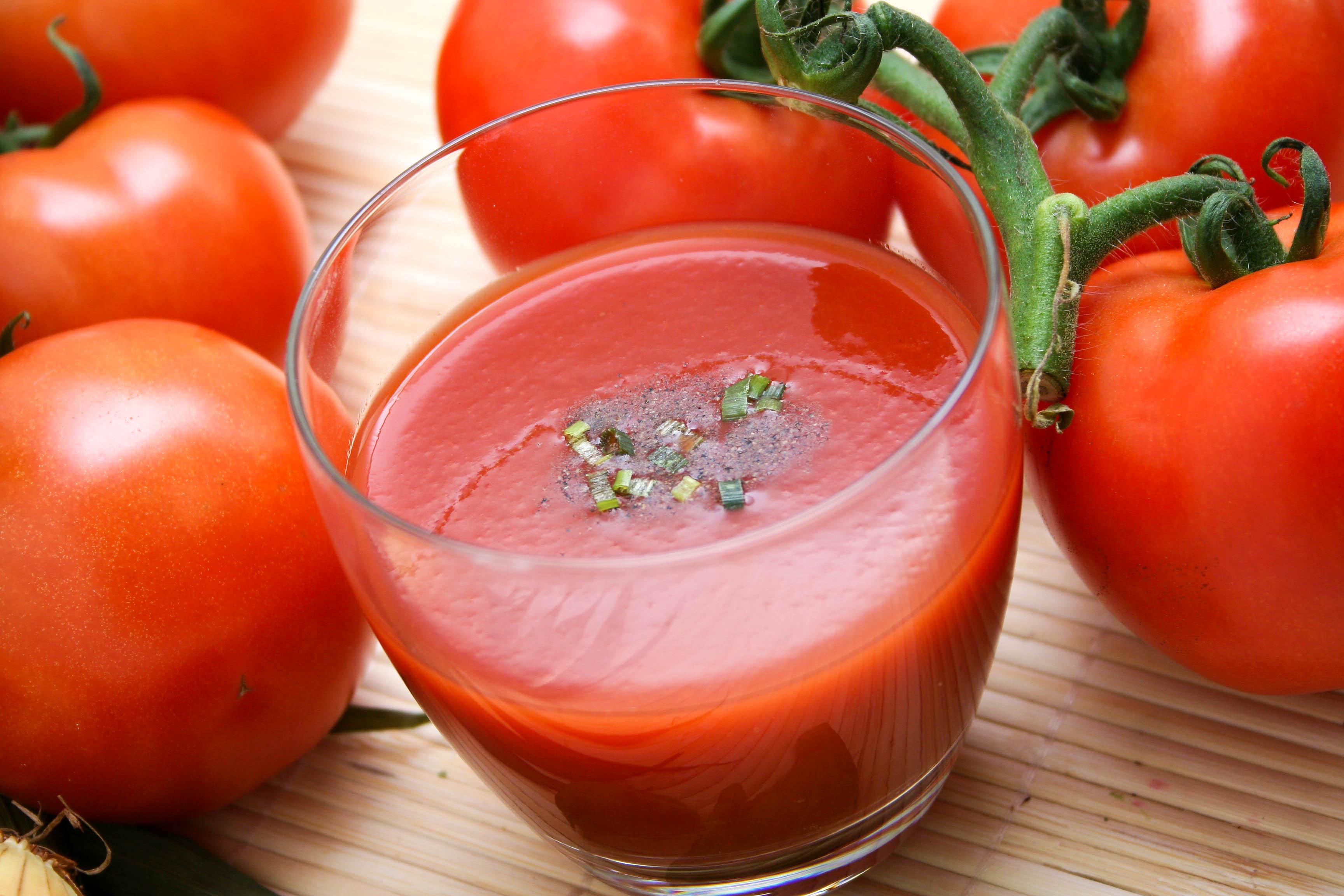juice of tomatoes