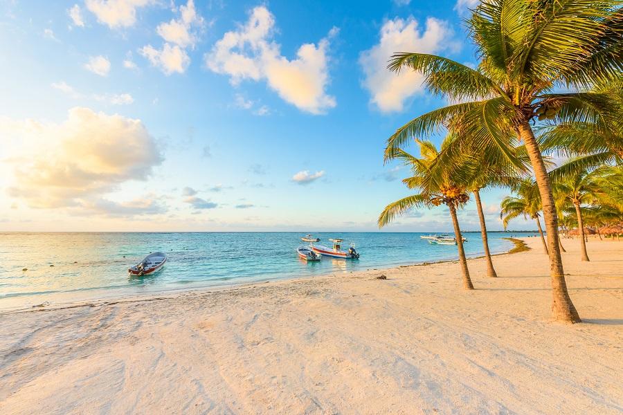 Paradise-like beach near Tulum, Mexico