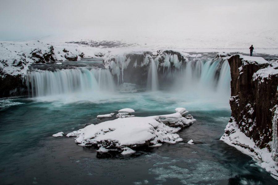 The Godafoss Waterfall in Iceland