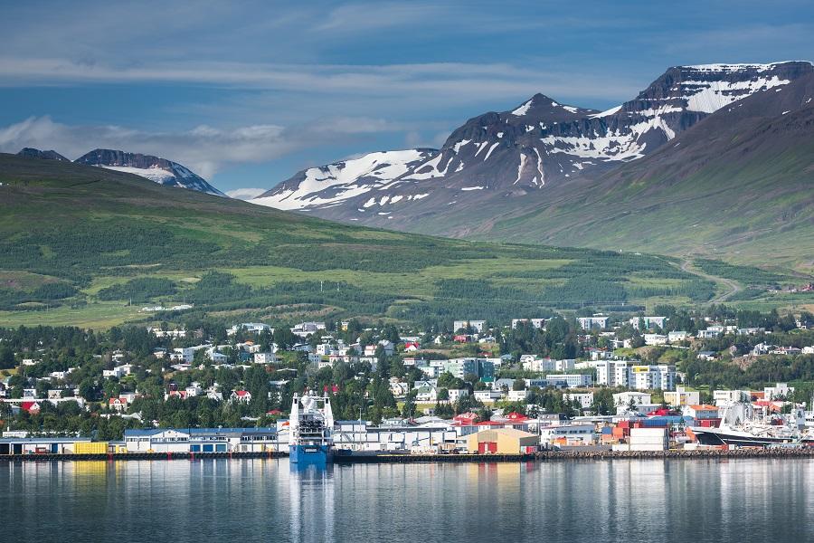 Akureyri in Iceland