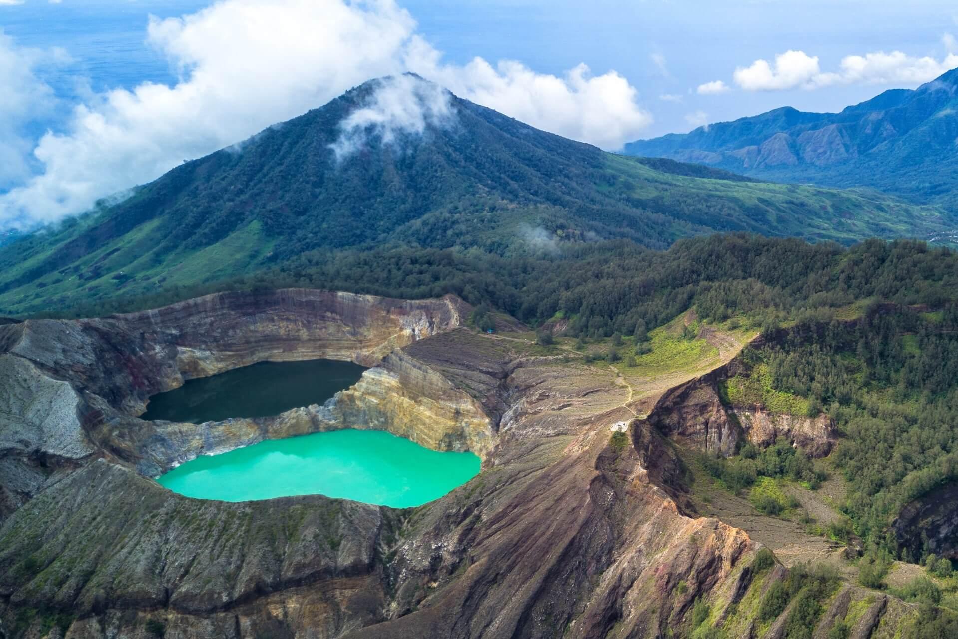 Kelimutu Lake on the Indonesian island of Flores