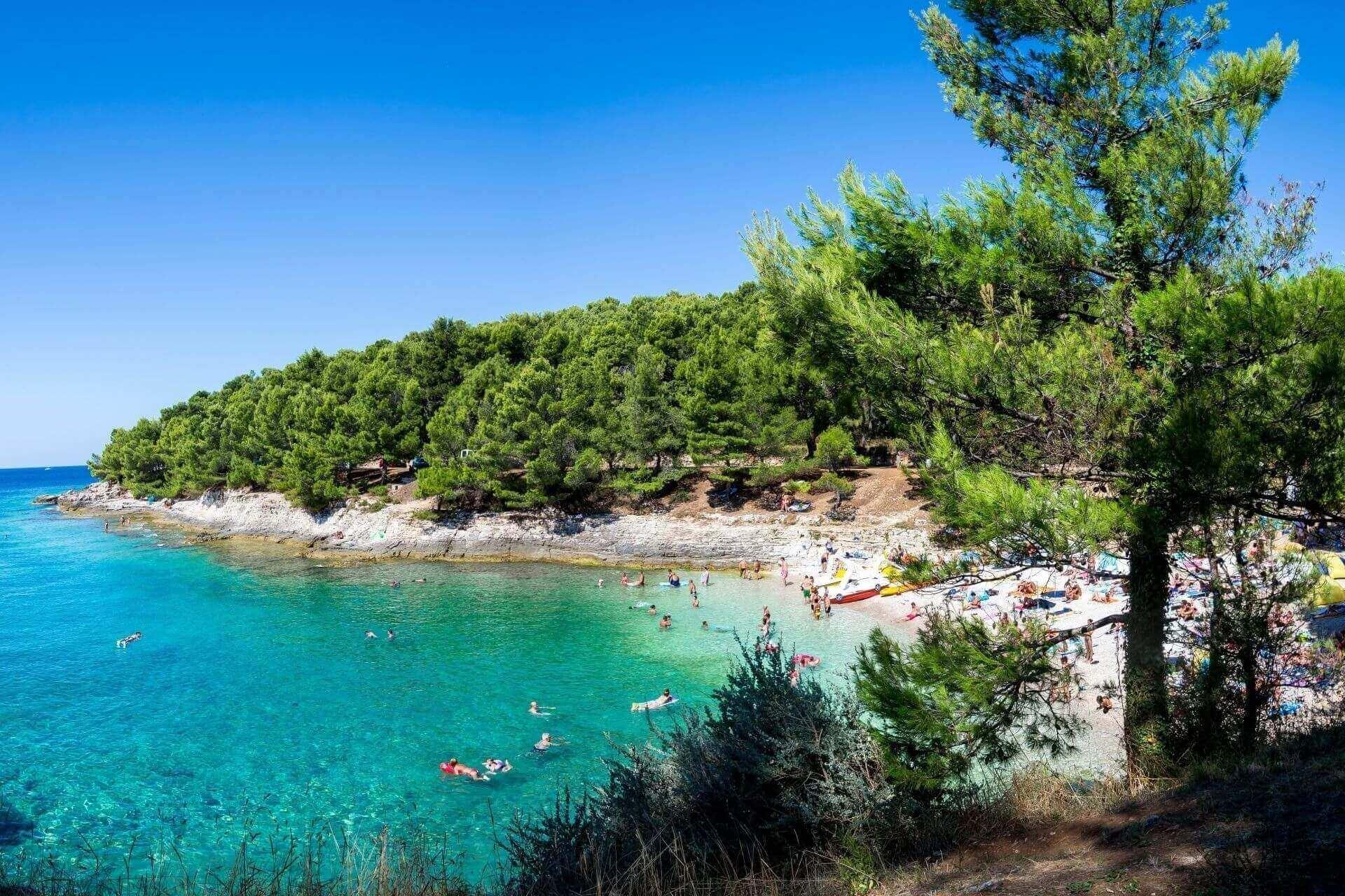 Beach near Pula in Istria
