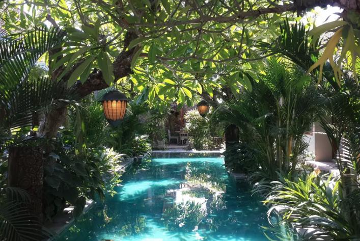 Bali's villas are green and beautiful