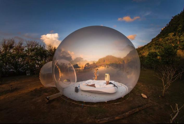 A bubble as a hotel in Bali