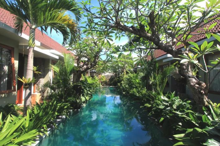 Bali's villas are green and beautiful