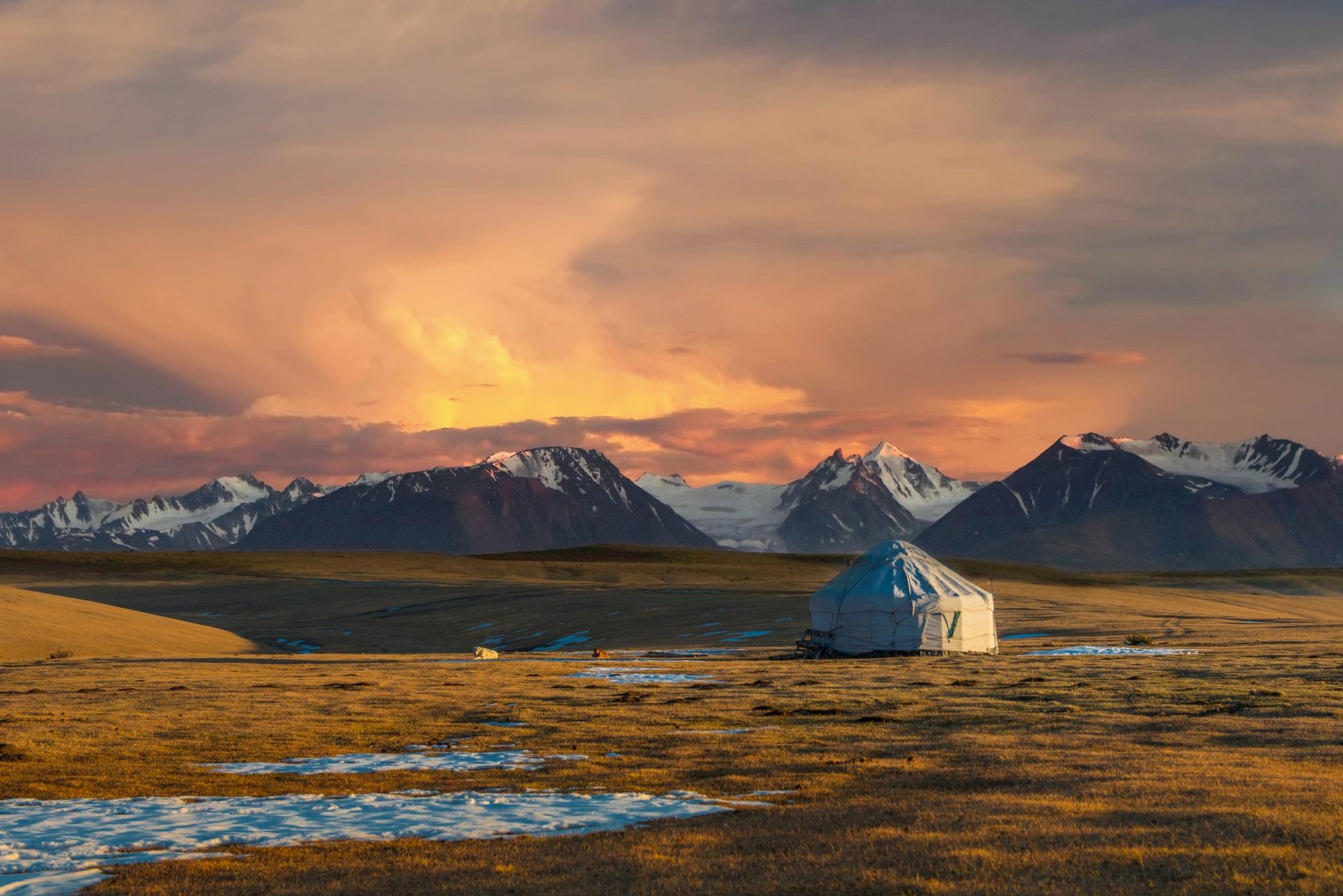A yurt in Kazakhstan