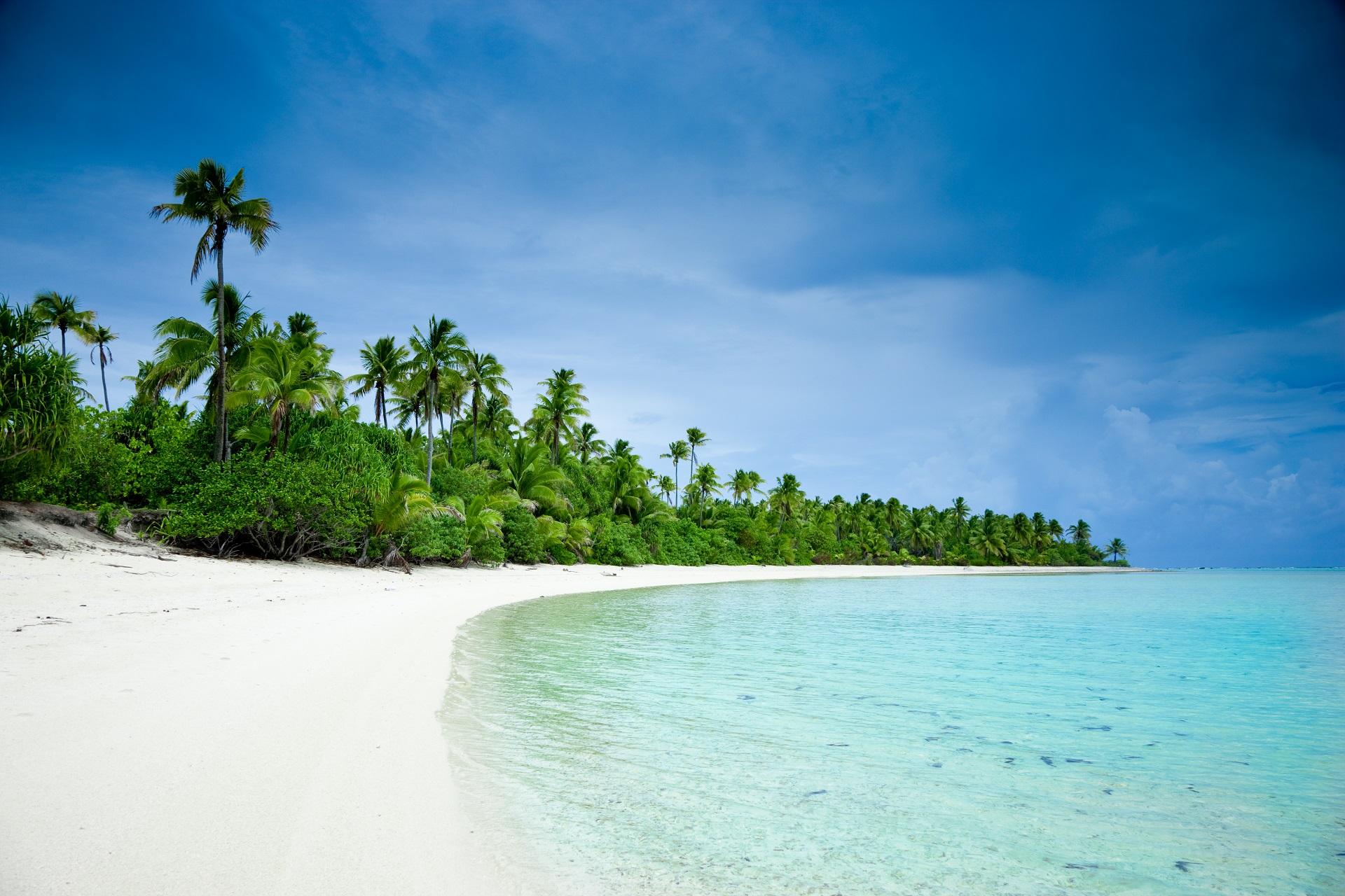 The Mururoa atoll was once as beautiful as the Aitutaki Atoll here.