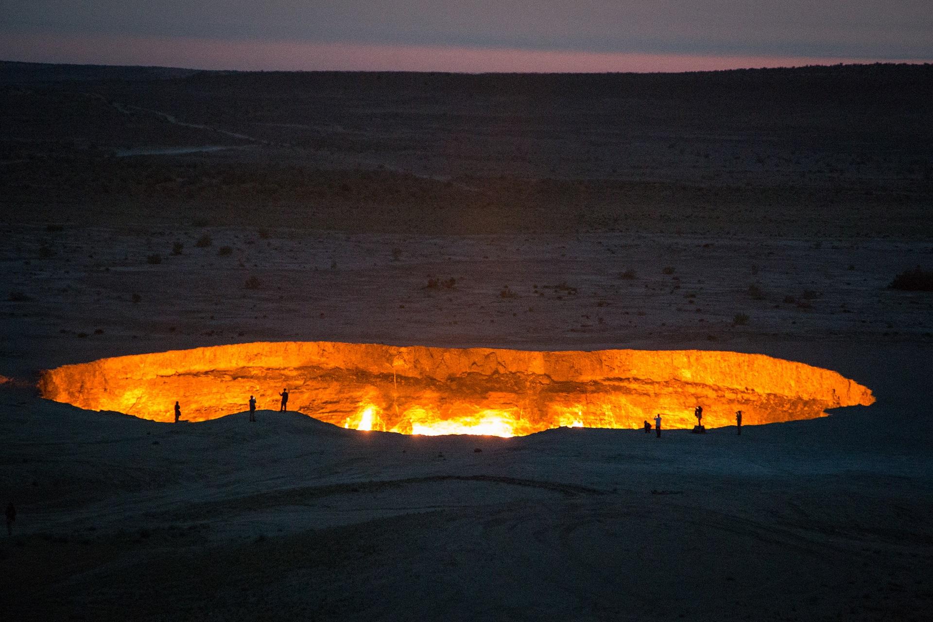 The Derweze crater, a dangerous place