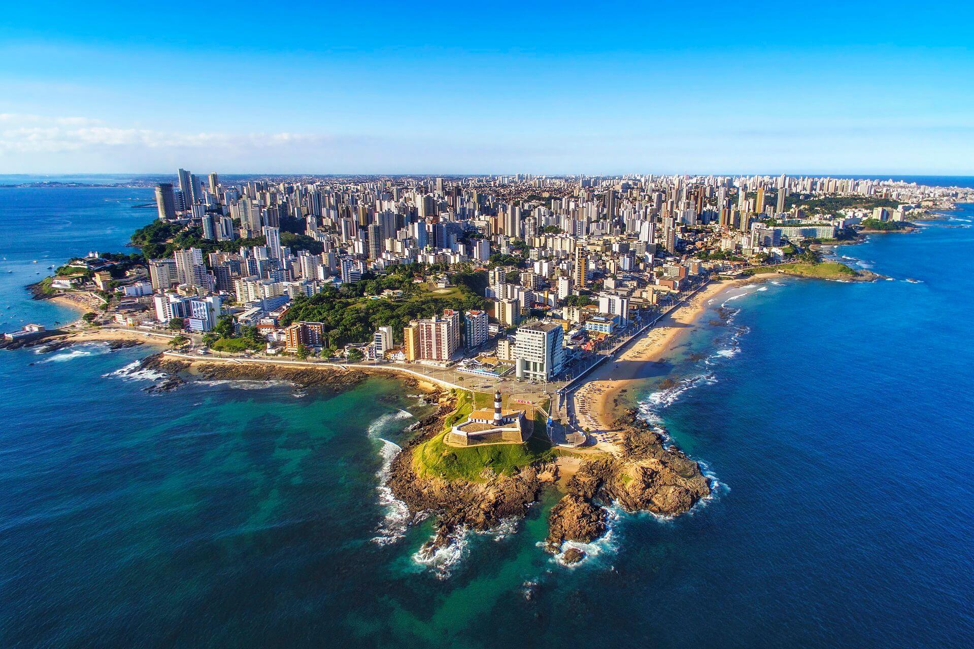 From Farol da Barra, you have a breathtaking view