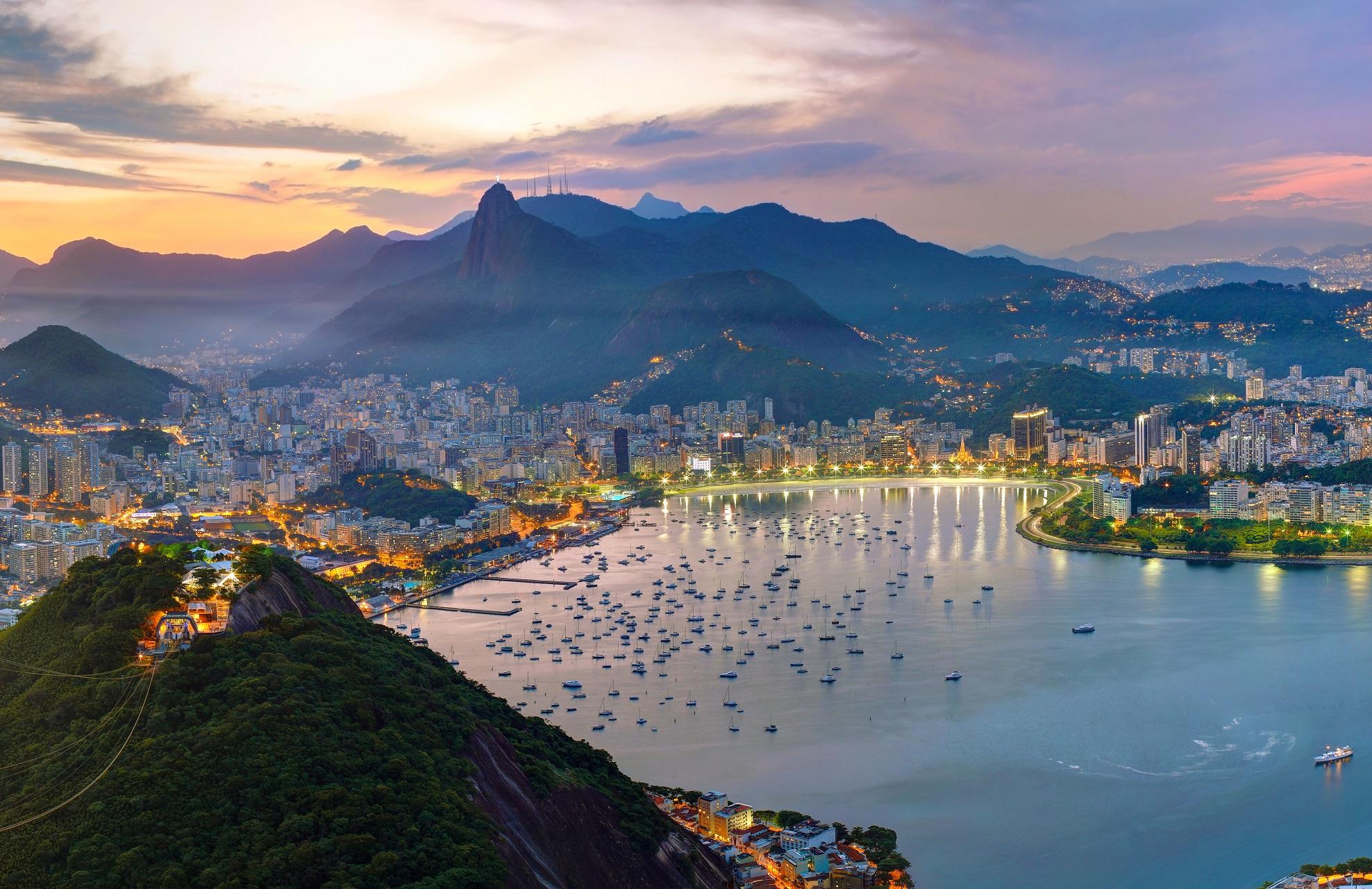 Enjoy a fascinating view over the world metropolis Rio de Janeiro in Brazil