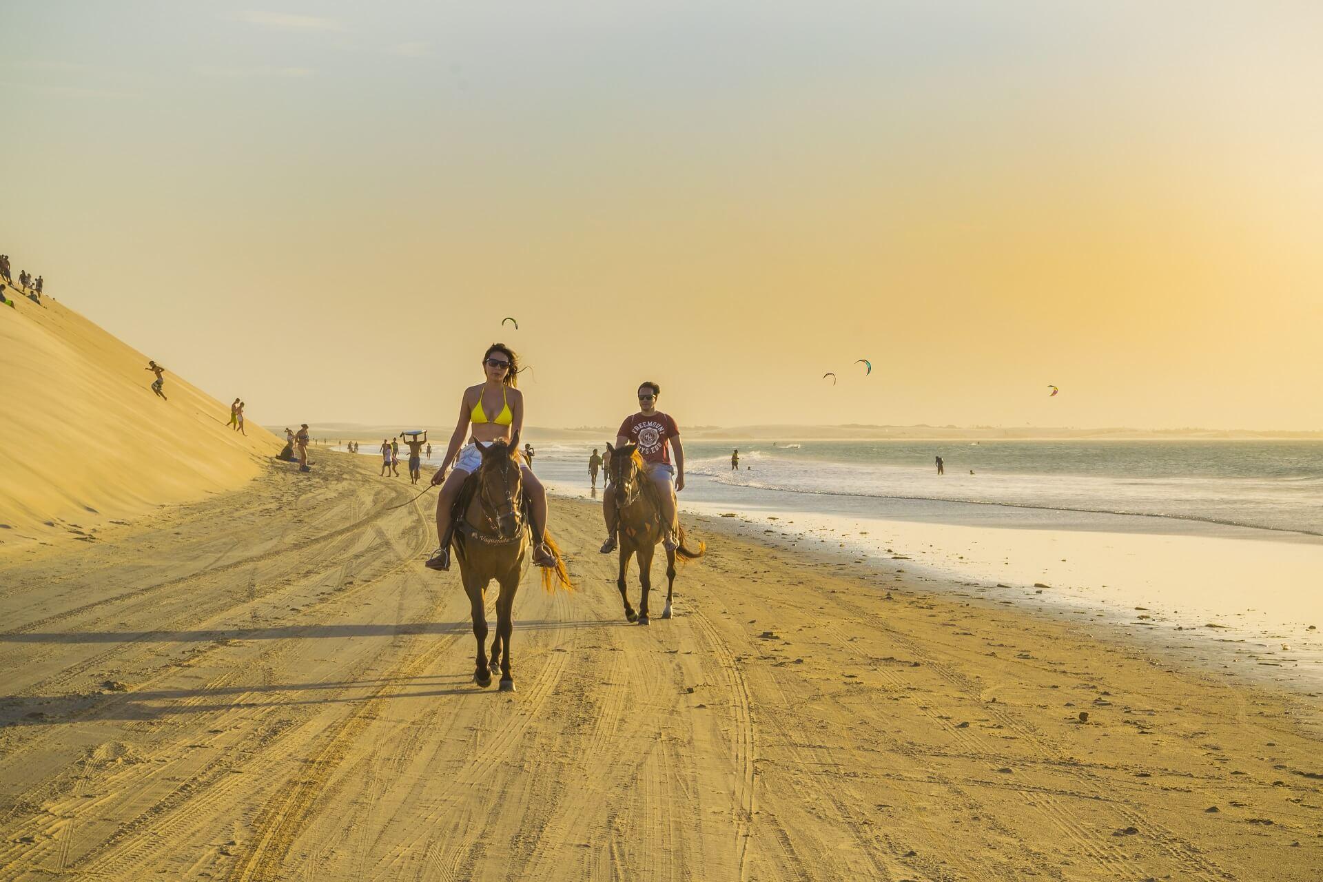 Ride through the endless dunes in Jericoacoara in Brazil