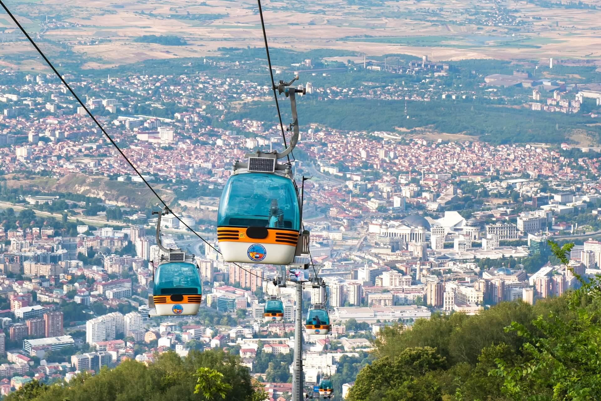 The cable car in Skopje