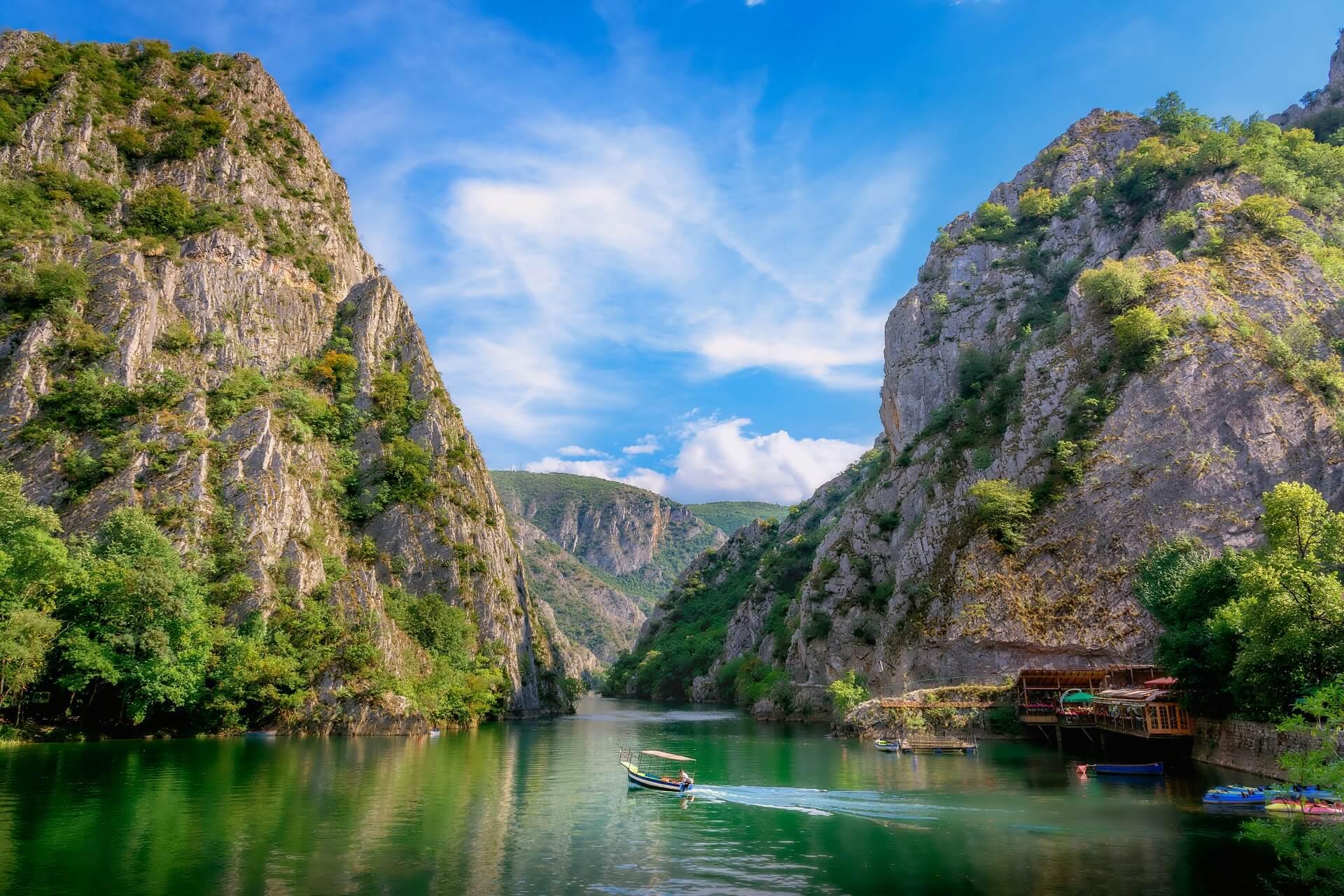 Lake Ohrid in North Macedonia