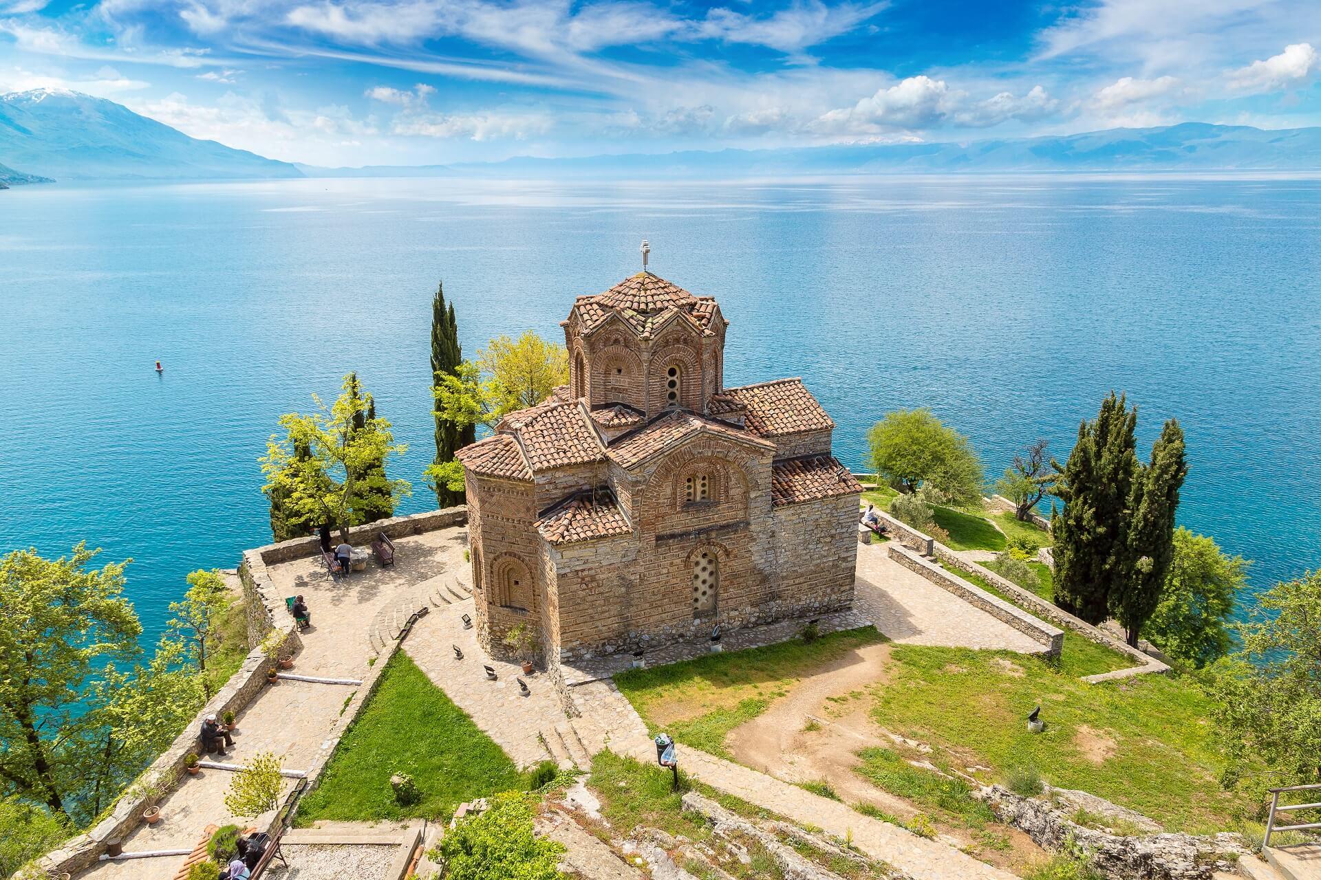 The famous monastery by Lake Ohrid