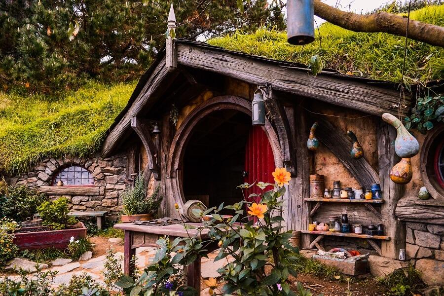 Hobbit house in New Zealand