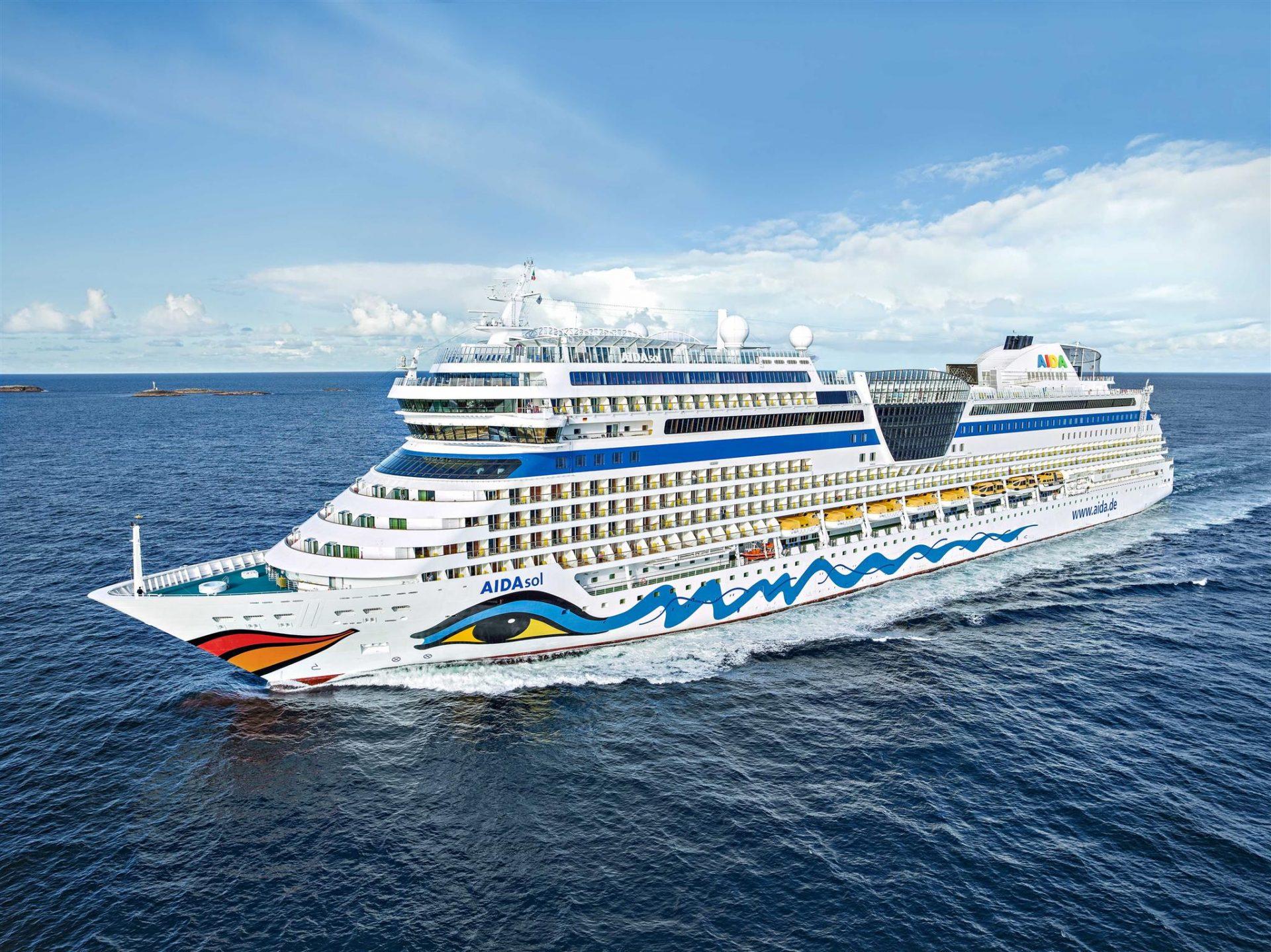 The AIDAsol at sea