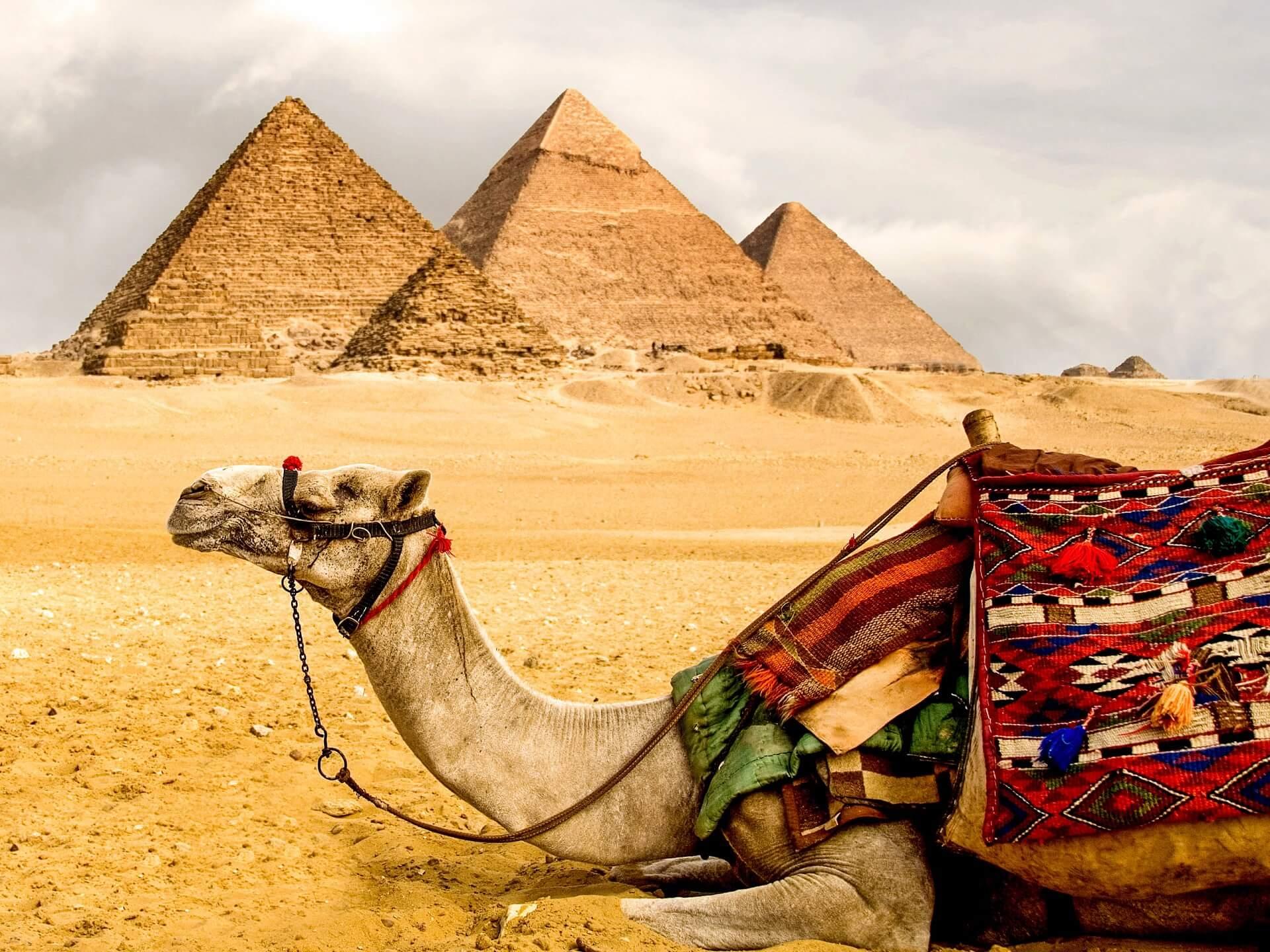 The Pyramids of Giza in Egypt