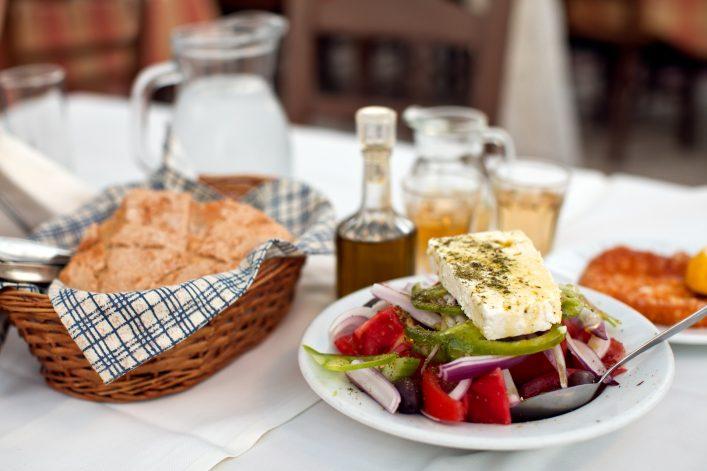 Greek food in Kefalonia