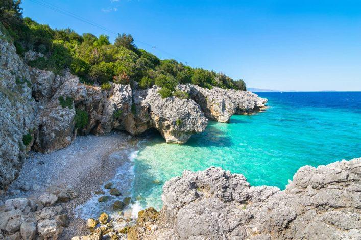 Kato Lagadi Beach in Kefalonia