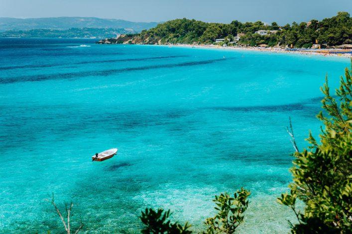 Turquoise water at Makris Gialos Beach