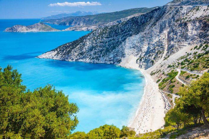 Myrtos Beach in Kefalonia