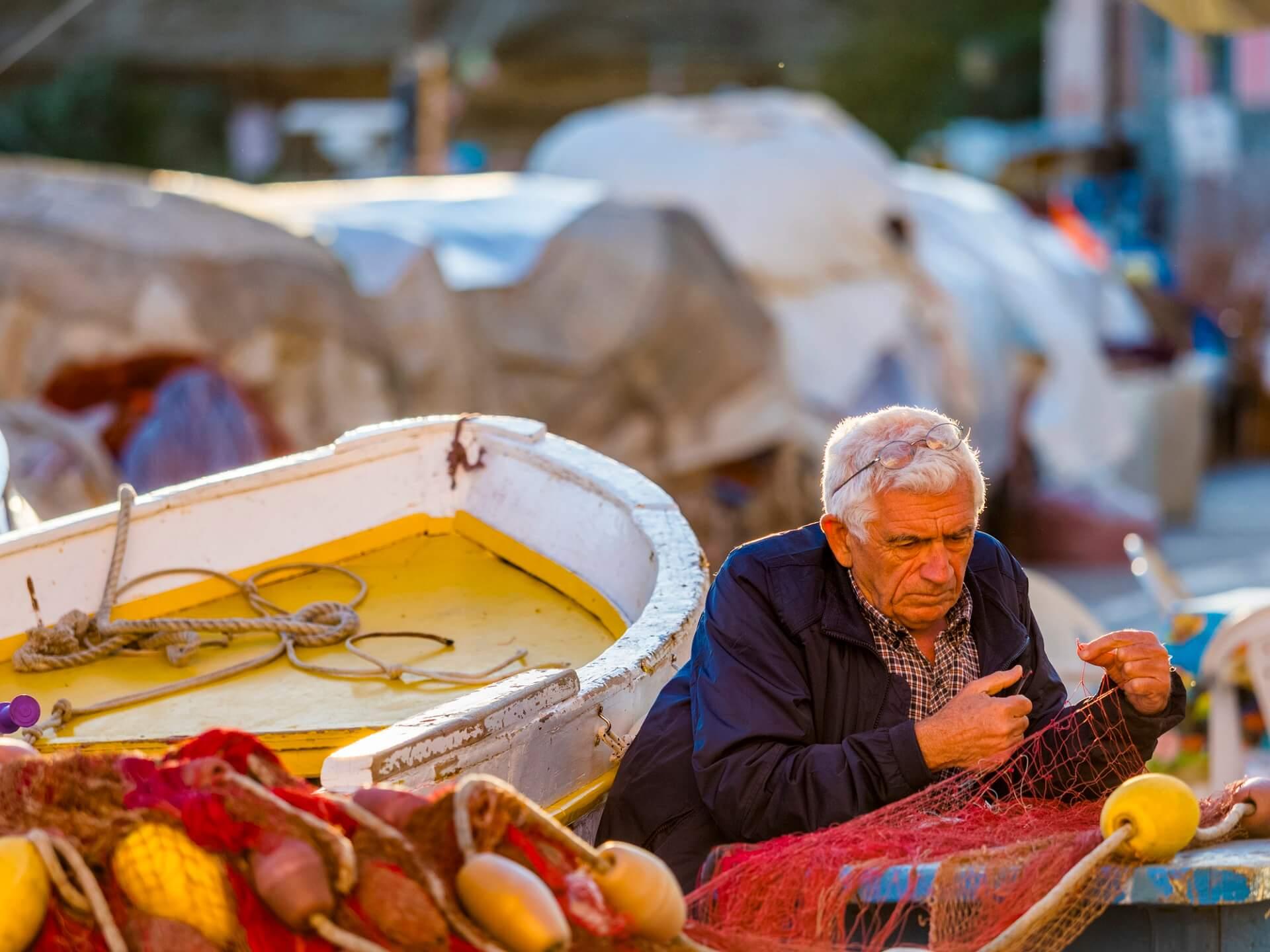 A fisherman on Procida