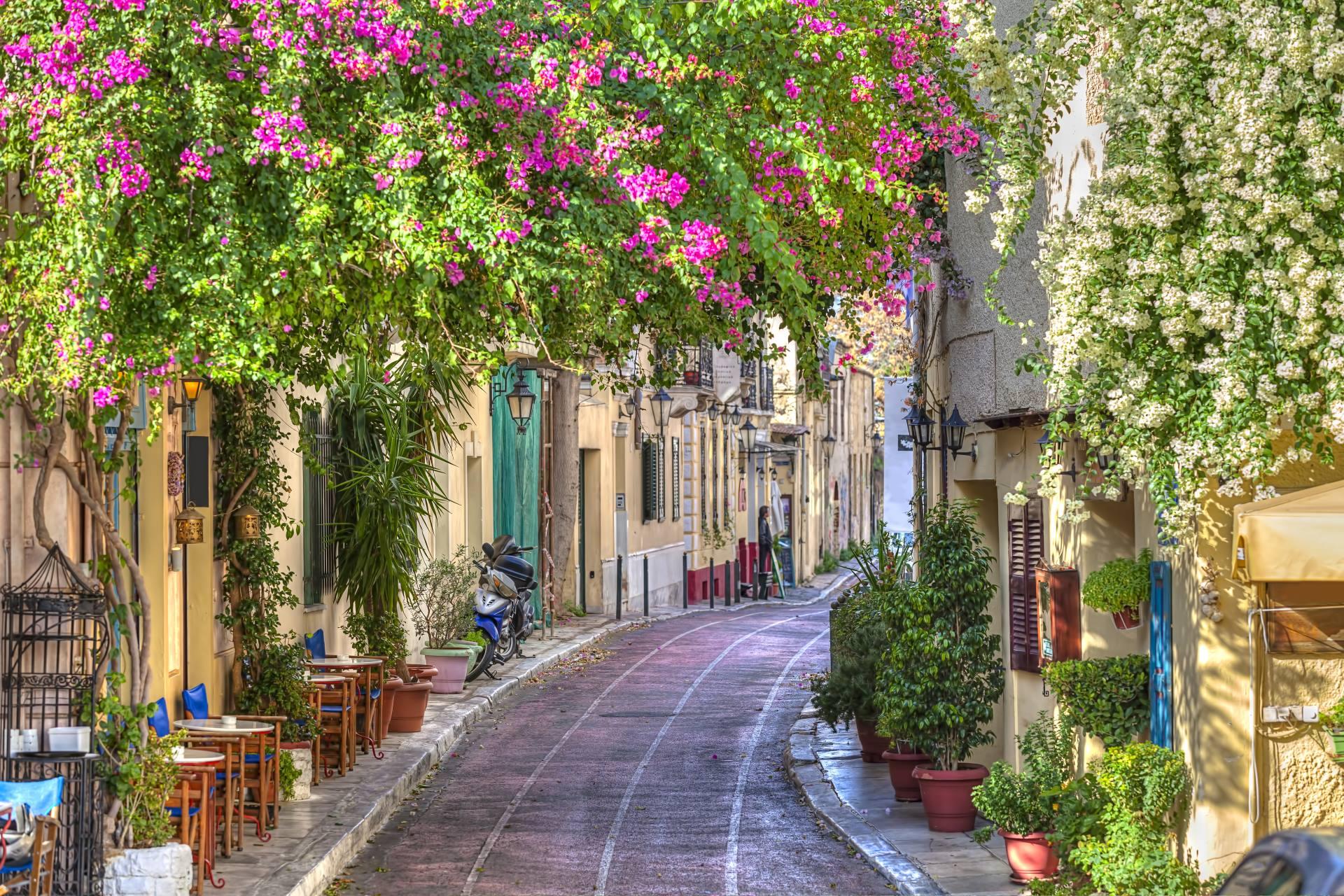 Picturesque street in Plaka