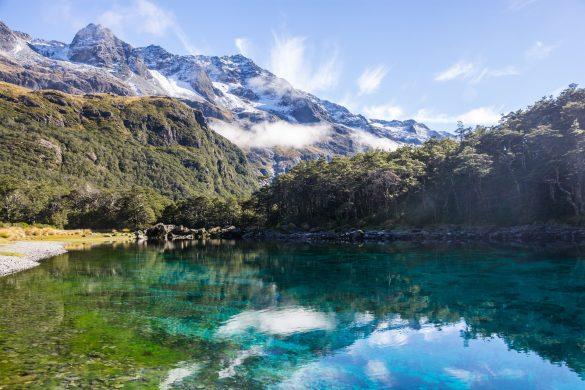 The Blue Lake in Nelson Lakes National Park in New Zealand