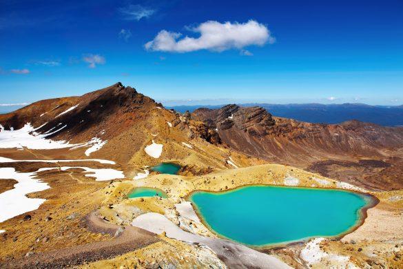 Emerald Lakes in Tongariro National Park