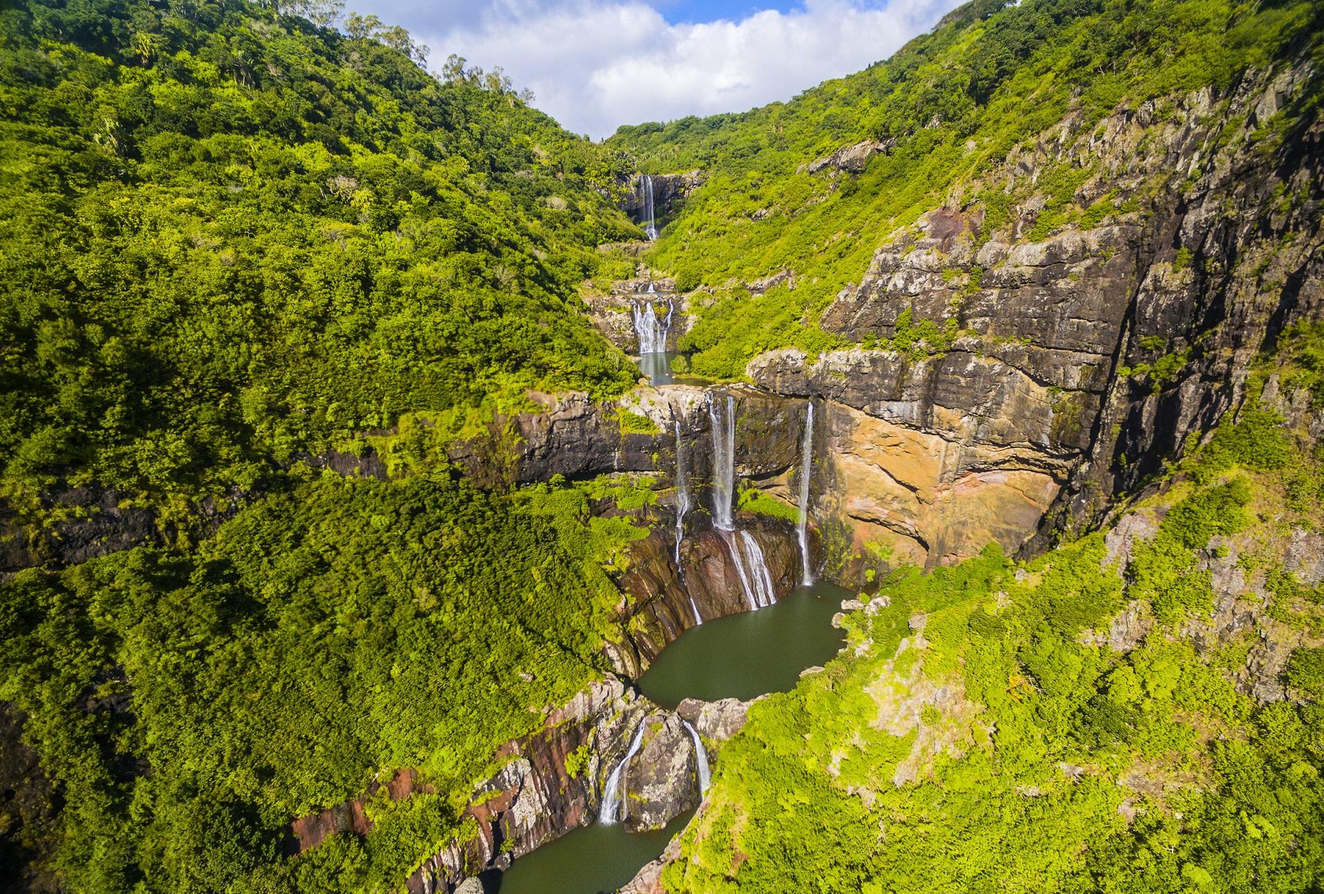 Tamarin Waterfall in Mauritius