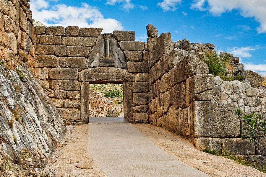 The Lion Gate in Mycenae